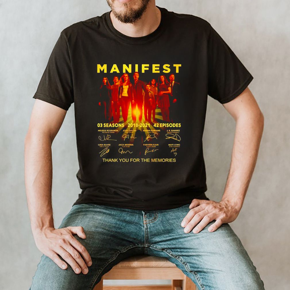 Manifest 03 seasons 2018 2021 thank you for the memories shirt