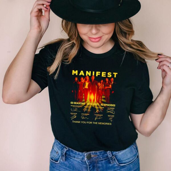 Manifest 03 seasons 2018 2021 thank you for the memories shirt