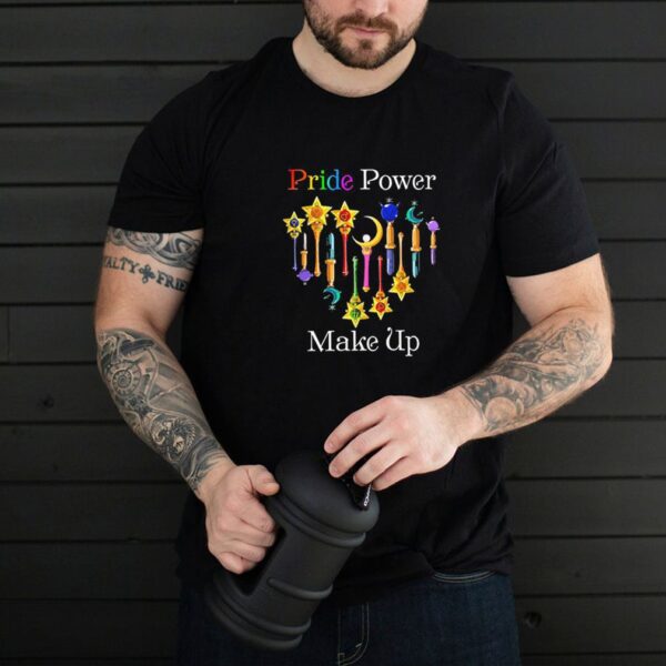 Pride Power Make Up LGBT Heart Shirt