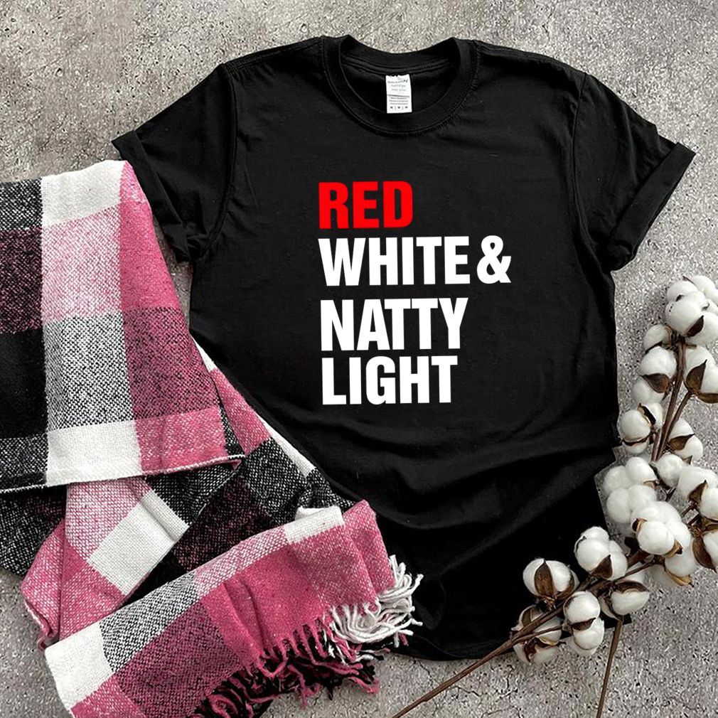 Red White And Natty Light T shirt (6)