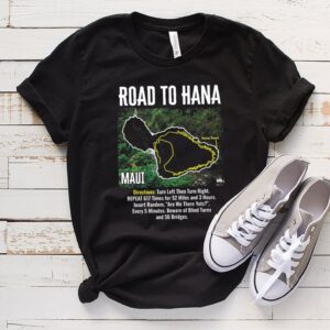 Road to Hana Map Maui Island Guide Hawaii Hawaiian t-hoodie, sweater, longsleeve, shirt v-neck, t-shirt