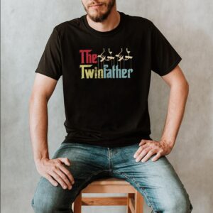 Vintage The Twinfather Happy Fathers Day Proud Dad Of Twins T Shirt