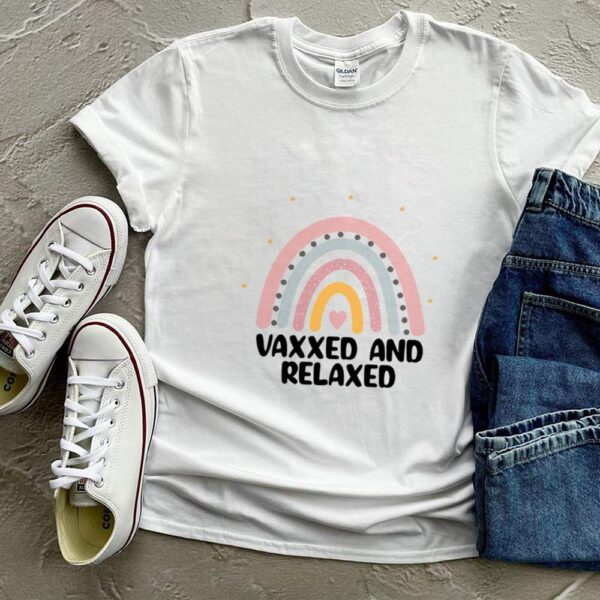 Vaxxed And Relaxed Vintage Rainbow hoodie, sweater, longsleeve, shirt v-neck, t-shirt