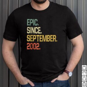 19 Years old Shirt Vintage Epic Since September 2002 shirt