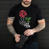 Aesthetic Red Rose Skeleton Hand Darkness and Beauty hoodie, sweater, longsleeve, shirt v-neck, t-shirt