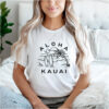 Aloha Kauai Hawaii Hawaiian Island Palm Tree Surfboard Beach T Shirt