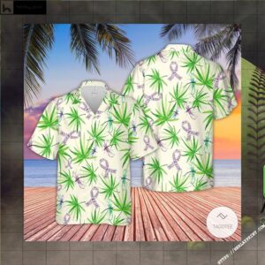 Alzheimer’s Awareness Ribbon Hawaiian Shirt