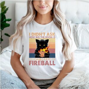 Cat I didn’t ask how big the room is I said I cast fireball shirt