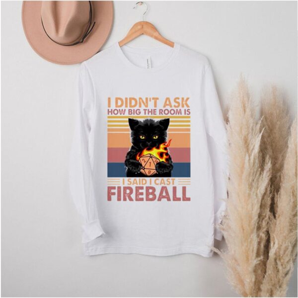 Cat I didn’t ask how big the room is I said I cast fireball hoodie, sweater, longsleeve, shirt v-neck, t-shirt