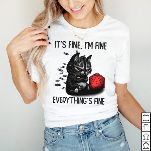 Cat its fine im fine everythings fine 2021 hoodie, sweater, longsleeve, shirt v-neck, t-shirt