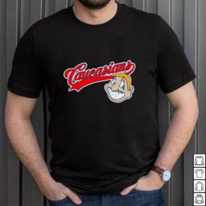 Caucasians Cleveland Indians middle finger shirt