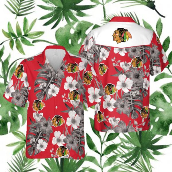 Chicago Blackhawks NHL Hawaii Floral Hawaii Shirt