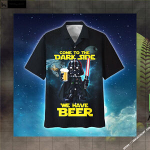 Come To The Dark Side We Have Beer Darth Vader Hawaiian Aloha hoodie, sweater, longsleeve, shirt v-neck, t-shirt