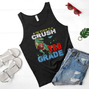 Crush 3rd Grade T Rex Dinosaur Back to School Boys shirt