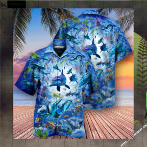 Dolphin My Spirit Animal Is A Dolphin Edition - Hawaiian Shirt