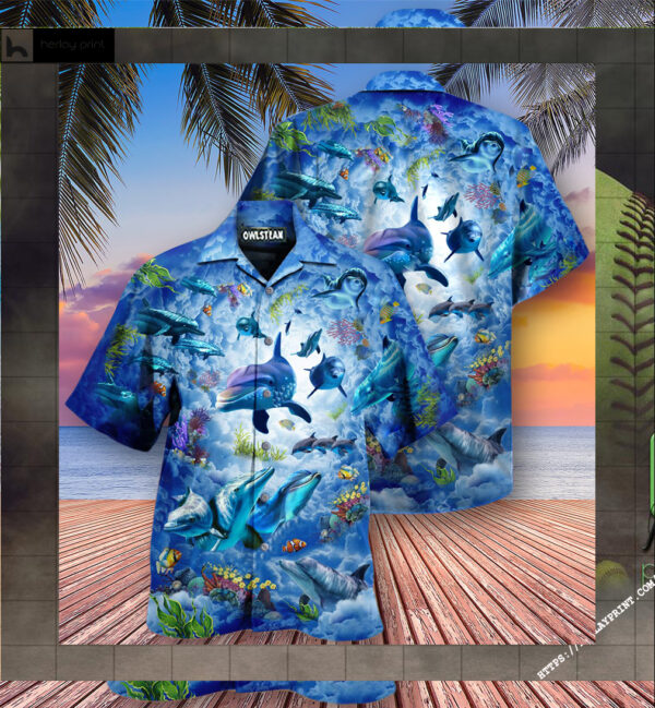 Dolphin My Spirit Animal Is A Dolphin Edition – Hawaiian Shirt