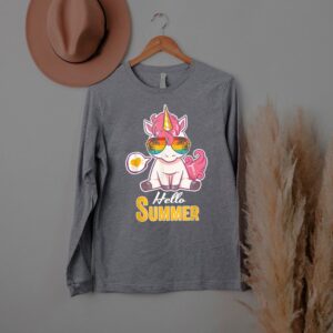 Hello Summer Unicorn with Retro Sunglass Holiday Beach hoodie, sweater, longsleeve, shirt v-neck, t-shirt