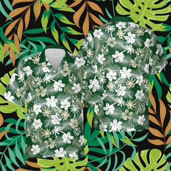 Milwaukee Bucks NBA Hawaii Floral Hawaii Shirt