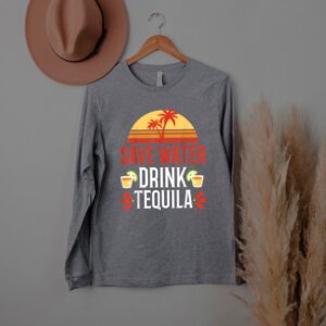 Save Water Drink Tequila Shirt Mexican Vacation Drinking Pub T Shirt