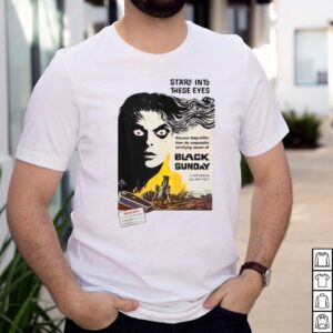 Stare Into These Eyes Retro Movie Poster Creepy Horror Movie T shirt