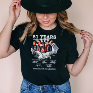 51 years 1970 2021 Aerosmith signatures shirt