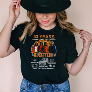 53 Years 1968 2021 Led Zeppelin Signature Thank You For The Memories T shirt