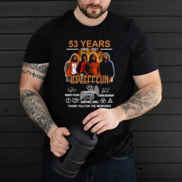 53 Years 1968 2021 Led Zeppelin Signature Thank You For The Memories T shirt