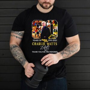 80 years Rolling Stone 1941 2021 Charlie Watts signature shirt