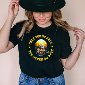 Aaron Rodgers once you go pack you never go back signature shirt