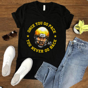 Aaron Rodgers once you go pack you never go back signature hoodie, sweater, longsleeve, shirt v-neck, t-shirt