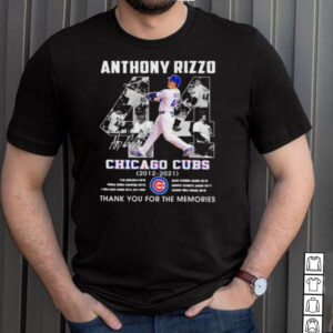Anthony rizzo chicago cubs 2012 2021 thank you for the memories signature shirt