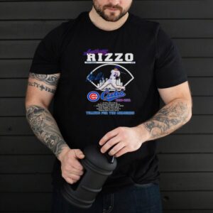 Anthony rizzo cubs thanks for the memories signature shirt