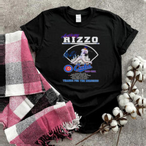 Anthony rizzo cubs thanks for the memories signature hoodie, sweater, longsleeve, shirt v-neck, t-shirt