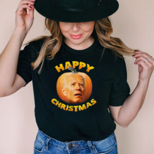 Anti Joe Biden Happy Christmas Holiday Pumpkin shirt