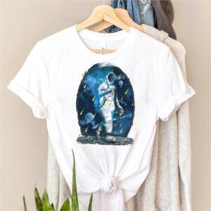 Astronaut Funny Spaceman Meteor Shower Galaxy T shirt