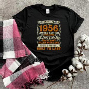 August 1956 65 Limited Edition Very Rare Years Old 65th Birthday T Shirt
