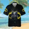 Batman Logo Floral Hawaiian Shirt Summer Hawaiian Shirt