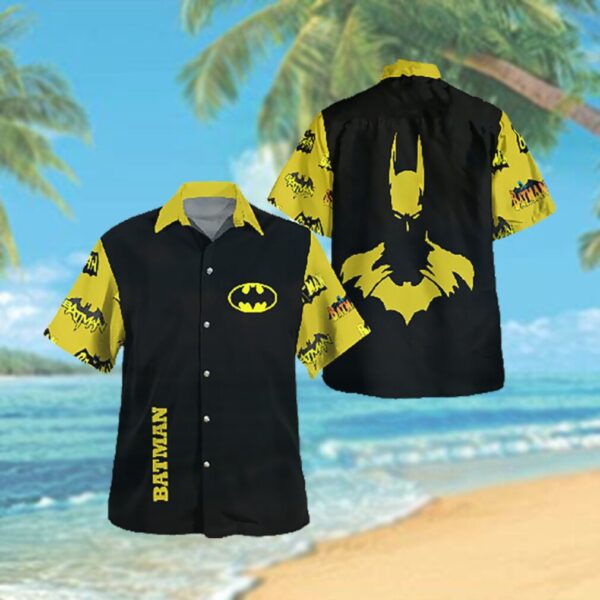 Batman Logo Yellow Hawaiian Hawaiian Shirt