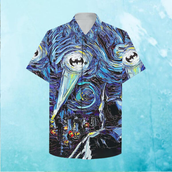 Batman Logo oil paint Hawaiian Hawaiian Shirt
