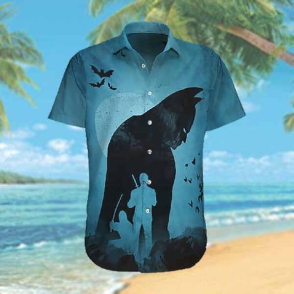 Batman Shadow with Ninja Hawaiian Hawaiian Shirt