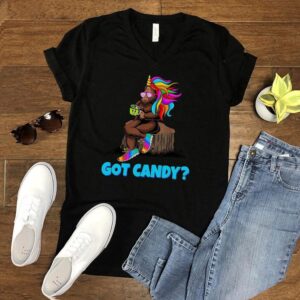Bigfoot Sasquatch in Unicorn Got Candy T shirt
