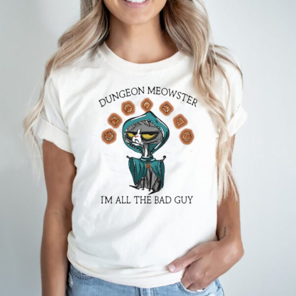 Black cat dungeon meowster Im all the bad guy hoodie, sweater, longsleeve, shirt v-neck, t-shirt