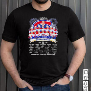 Canadiens stanley cup finals thank you for the memories firework signature shirt