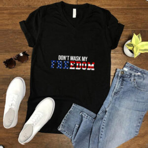 Dont Mask my Freedom American Flag T Shirt (1)