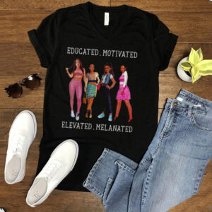 Educated Motivated Melanin African American Black Queen T hoodie, sweater, longsleeve, shirt v-neck, t-shirt