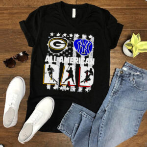 Green Bay Packer and New York Yankees all American dad hoodie, sweater, longsleeve, shirt v-neck, t-shirt