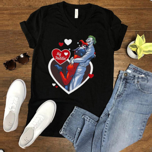 Harley Quinn My Puddin Valentines Day T hoodie, sweater, longsleeve, shirt v-neck, t-shirt