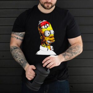 Homer Simpson With Beer 2D Multicolor shirt