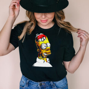 Homer Simpson With Beer 2D Multicolor shirt