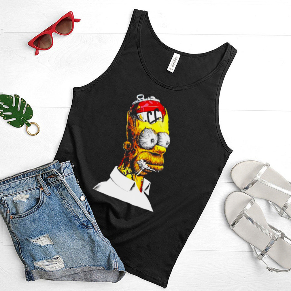 Homer Simpson With Beer 2D Multicolor shirt Homer Simpson With Beer 2D Multicolor shirt